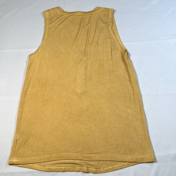 POL Gold Yellow Sleeveless Tank Top Small Vintage Distressed Trashed Look - Picture 8 of 10
